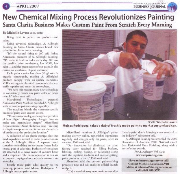 newsletter article in SVC's business journal