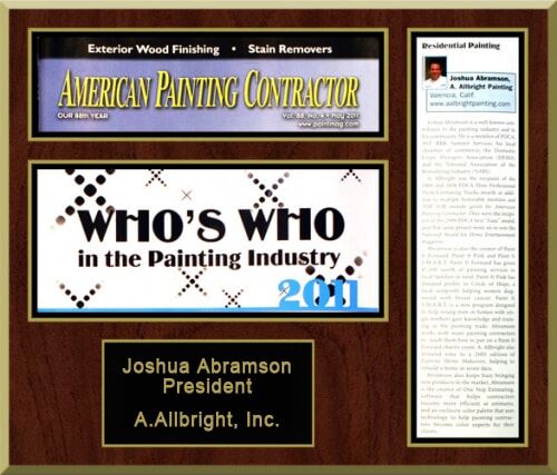 who's who in the painting industry award