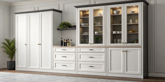The cost of professional cabinet painting for a modern white kitchen with a flawless finish.