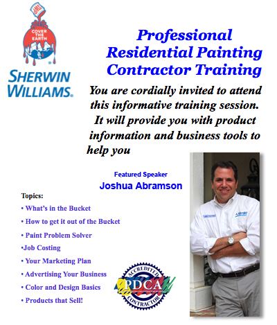 Sherwin Williams Invitation featuring speaker Joshua Abramson