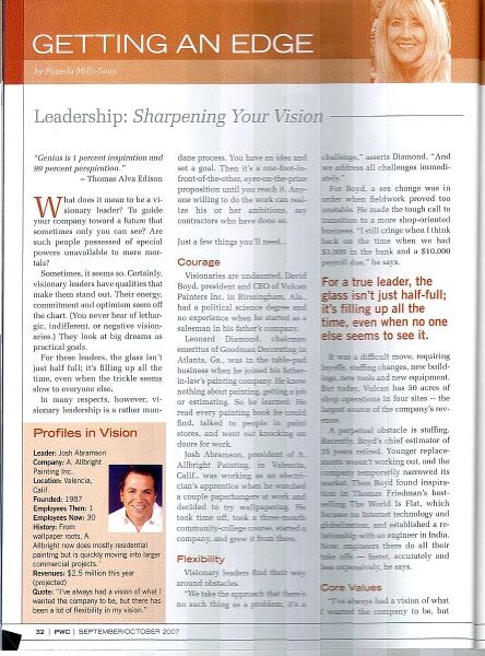 magazine article in PWC magazine